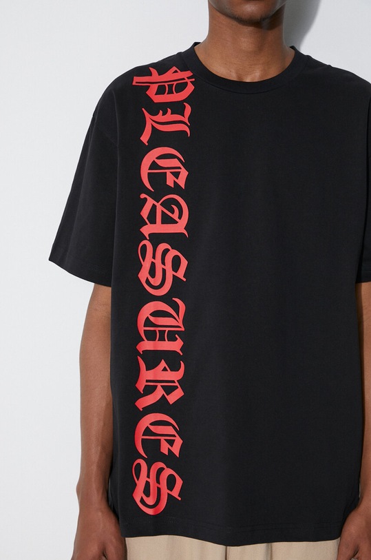 PLEASURES t-shirt in cotone P23SU010