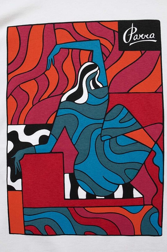 by Parra t-shirt biały 49502
