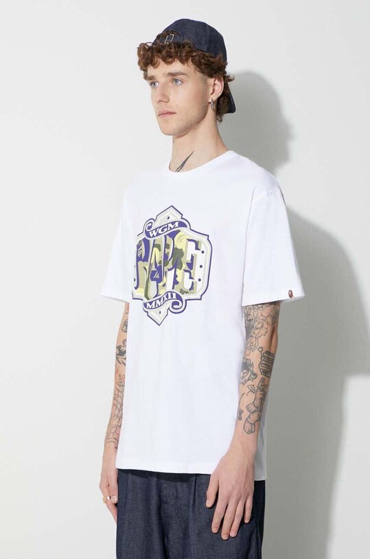 A Bathing Ape cotton t-shirt white 001TEI701004F