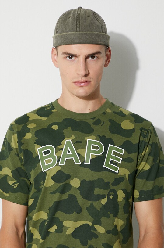 A Bathing Ape cotton t-shirt 001CSI801003M green