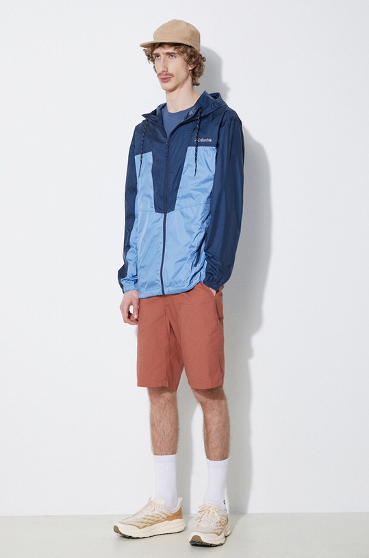 Bavlnené tričko Columbia Rockaway River 2036401 modrá AW24
