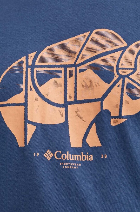 Columbia tricou din bumbac Rockaway River 2036401 albastru