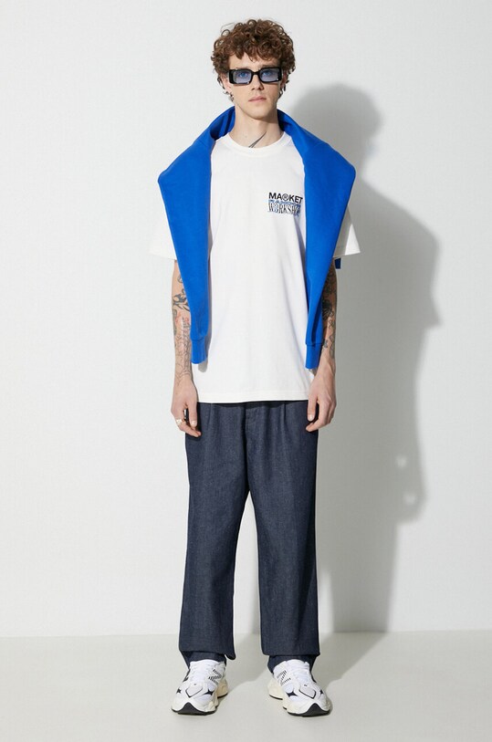Market cotton t-shirt 399001473 white SS23