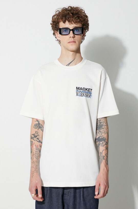Market cotton t-shirt white 399001473