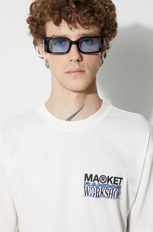 Market cotton t-shirt 399001473 white