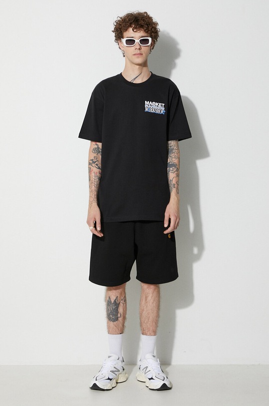 Market t-shirt in cotone 399001473 nero SS23