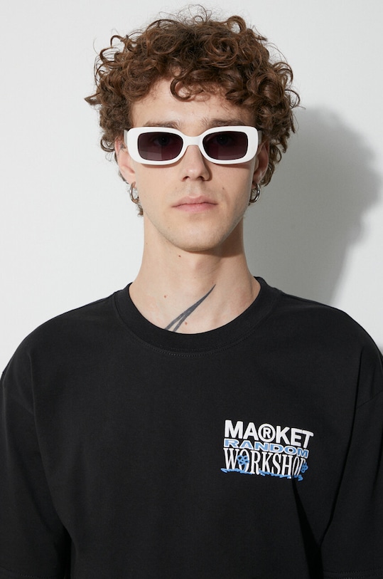 Market t-shirt in cotone 399001473 nero