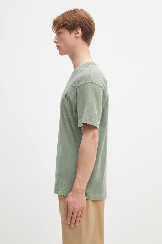 Carhartt WIP cotton t-shirt S/S Nelson T-Shirt I029949.1YFGD green SS25