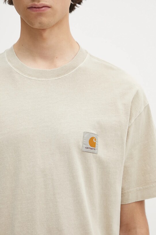 Carhartt WIP t-shirt bawełniany S/S Nelson T-Shirt beżowy I029949.2LPGD