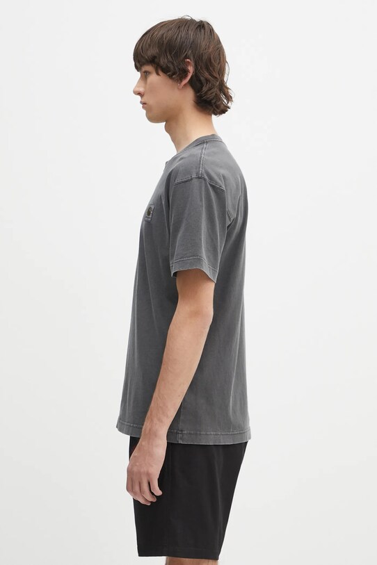 Бавовняна футболка Carhartt WIP S/S Nelson T-Shirt I029949.87GD сірий SS25