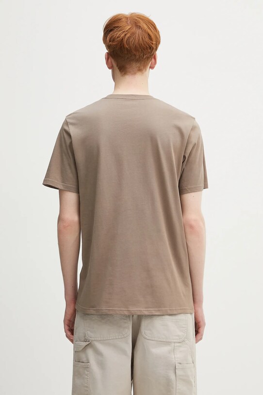 Odzież Carhartt WIP t-shirt bawełniany S/S Pocket T-Shirt I030434.1YJXX brązowy
