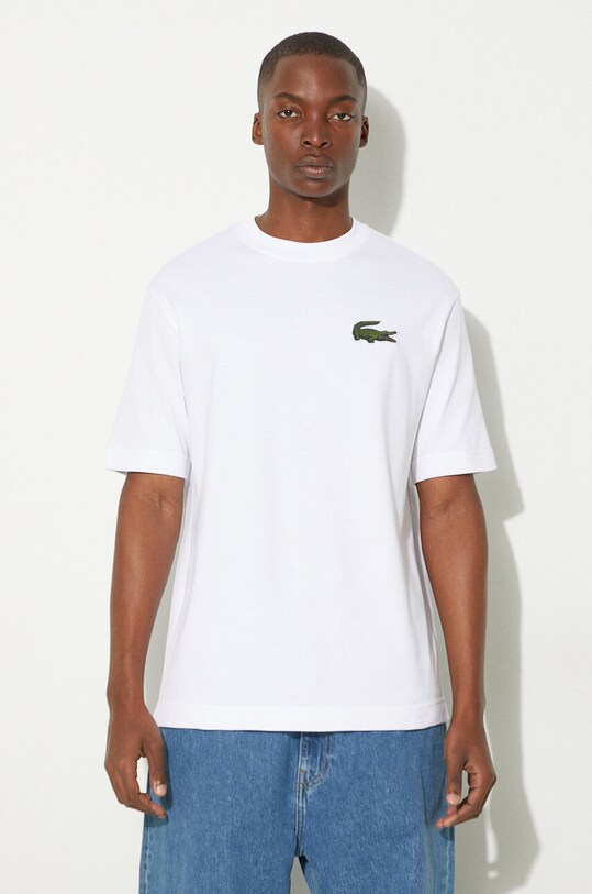 Îmbrăcăminte Lacoste tricou din bumbac TH0062 alb
