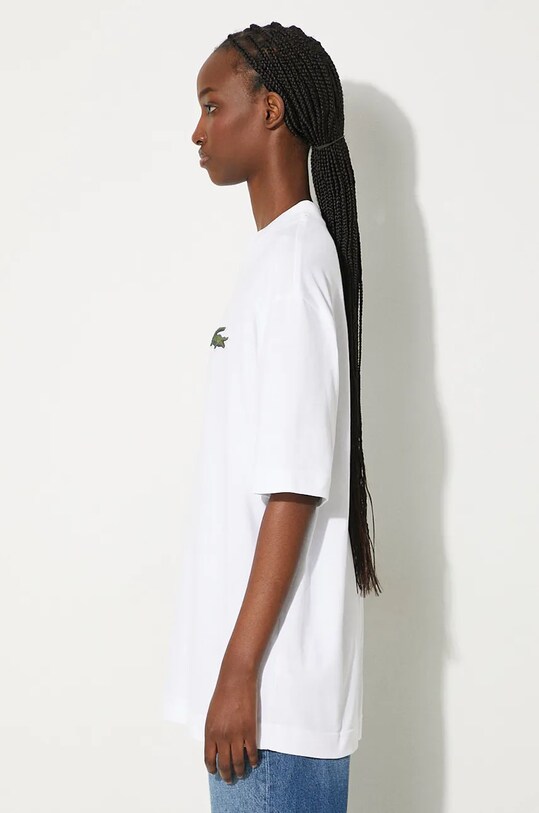 Lacoste tricou din bumbac TH0062 alb AW24