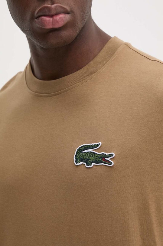 Lacoste tricou din bumbac TH0062 maro