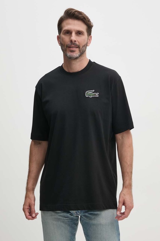 Lacoste t-shirt in cotone nero TH0062