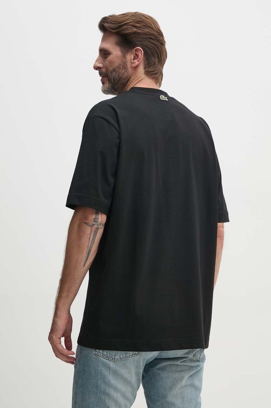 Abbigliamento Lacoste t-shirt in cotone TH0062 nero