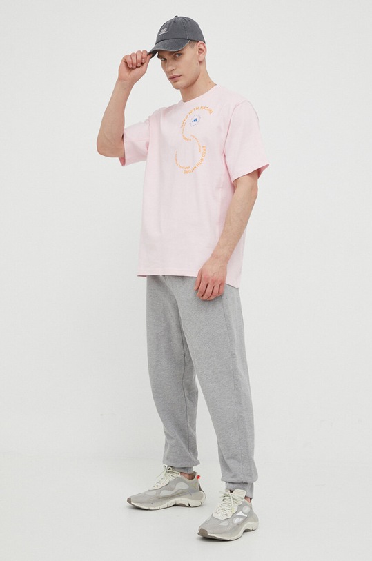 Odzież adidas by Stella McCartney t-shirt bawełniany IA7711 różowy