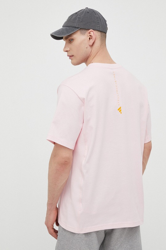 adidas by Stella McCartney t-shirt bawełniany różowy IA7711