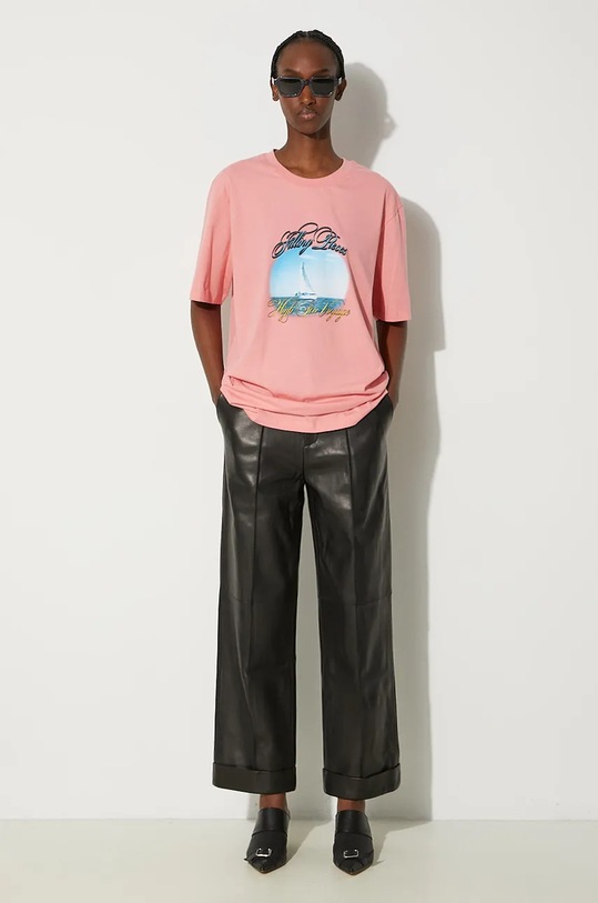 Filling Pieces t-shirt bawełniany różowy 88154619935