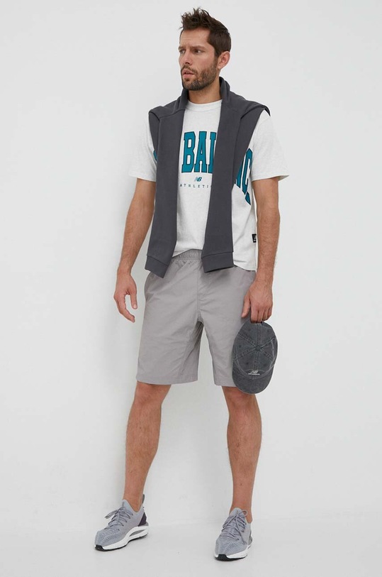 New Balance t-shirt in cotone UT31551SAH grigio UT31551SAH