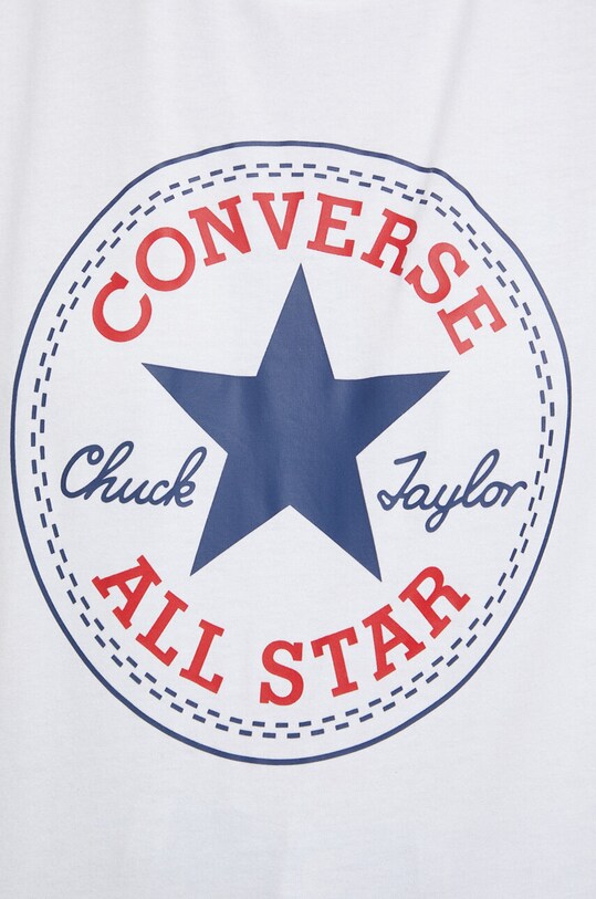 Converse tricou din bumbac 10025459.A03 alb
