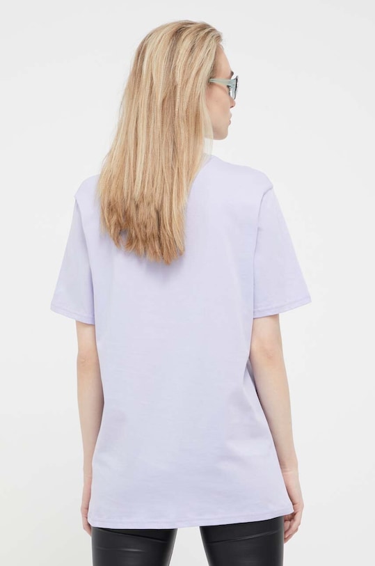 Odzież 47 brand t-shirt bawełniany MLB New York Yankees BB017TEMBRT580365XQ fioletowy