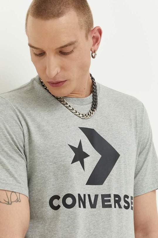 Βαμβακερό μπλουζάκι Converse 10025458.A19