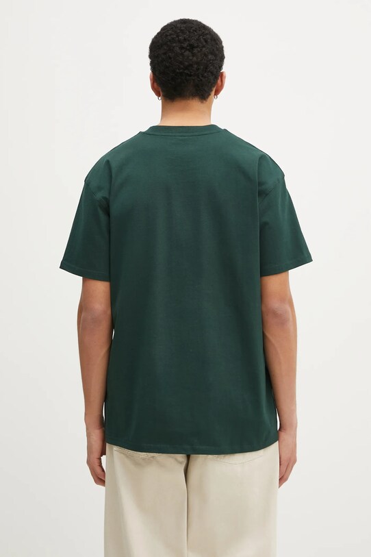 Clothing Carhartt WIP cotton t-shirt S/S American Script T-Shirt I029956.CIXX green