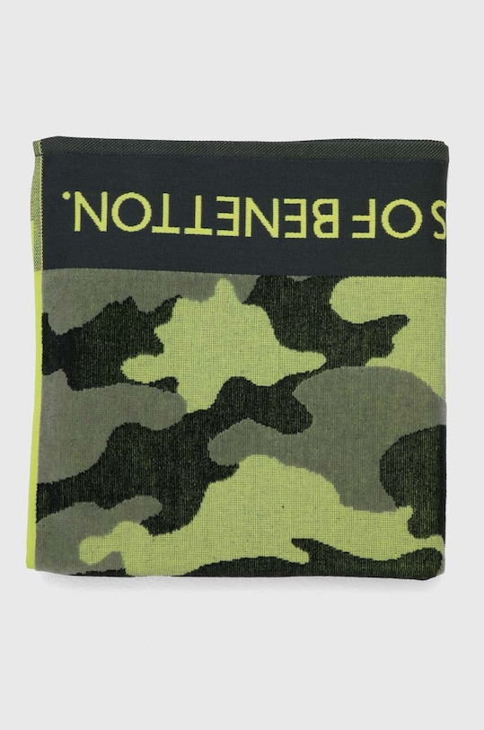 United Colors of Benetton ręcznik bawełniany dziecięcy 6BI20800J.B.G.Seasonal zielony SS24