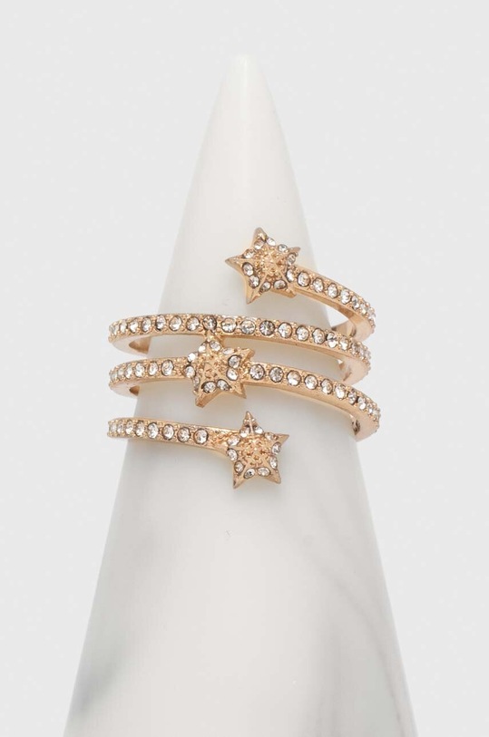 Prstýnek AllSaints zirkonie zlatá 458884BRS123