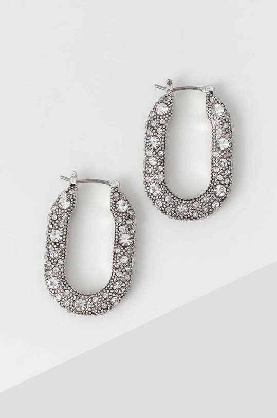Сережки AllSaints циркон срібний 459067SLV111