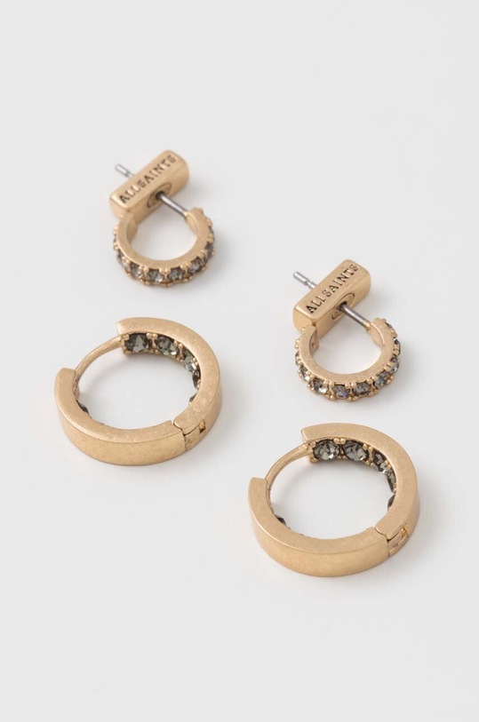 AllSaints cercei 2-pack zirconiu cubic aur 458922BRS976