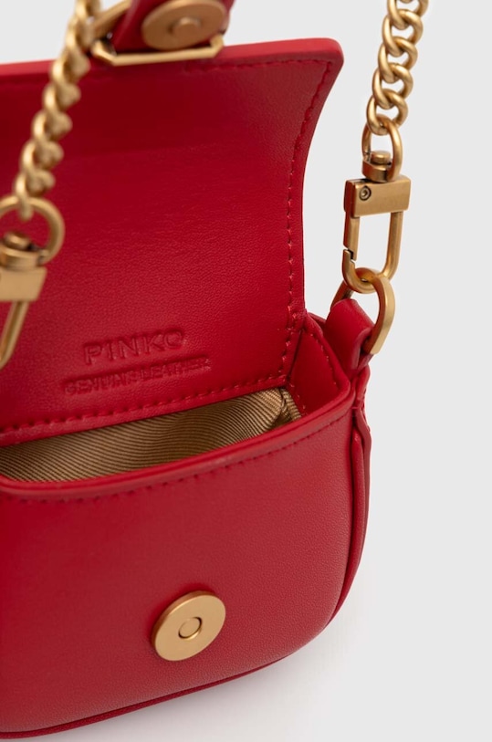 Pinko husă airpod din piele 102753.A0F1 rosu
