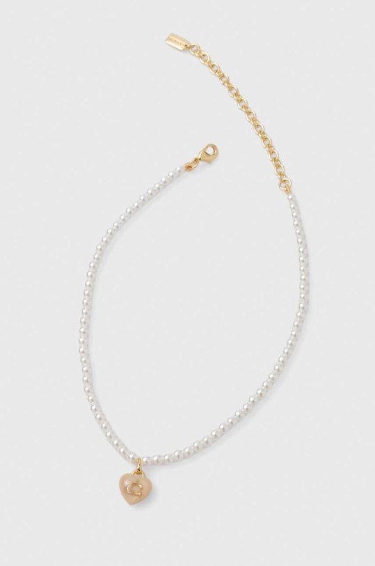 Coach colier alb 422713GLD