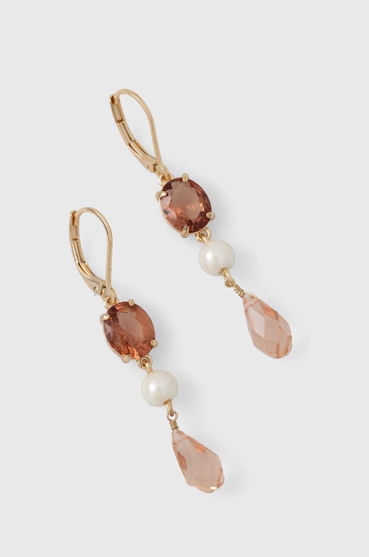 Naušnice Lauren Ralph Lauren cirkonij zlatna 14G00728