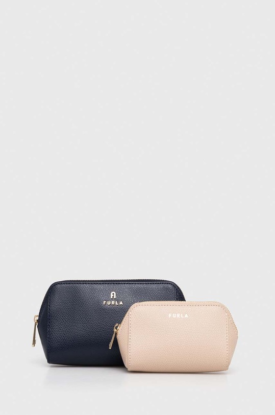 Furla kosmetyczka skórzana 2-pack granatowy WE00453.ARE000.2722S