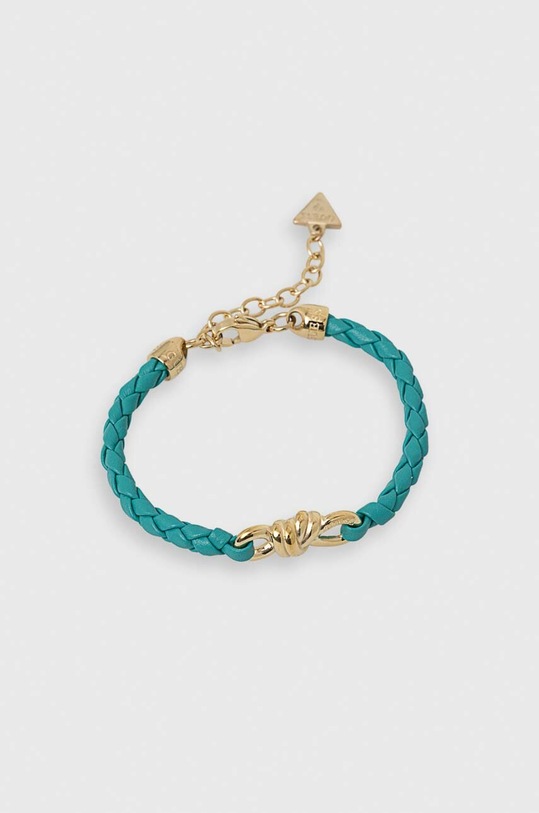 Guess bransoletka skórzana turkusowy JUBB04.003JW