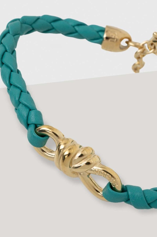 Guess bransoletka skórzana JUBB04.003JW turkusowy SS24