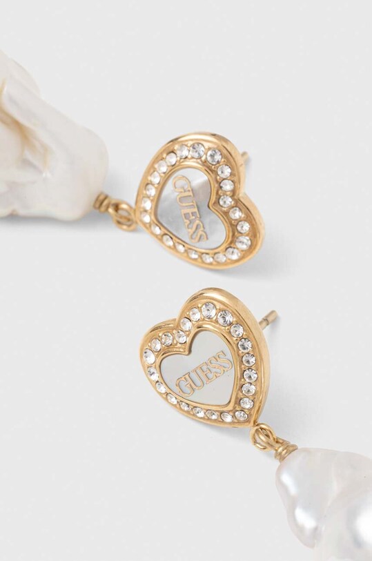Σκουλαρίκια Guess JUBE04.022JW λευκό SS24