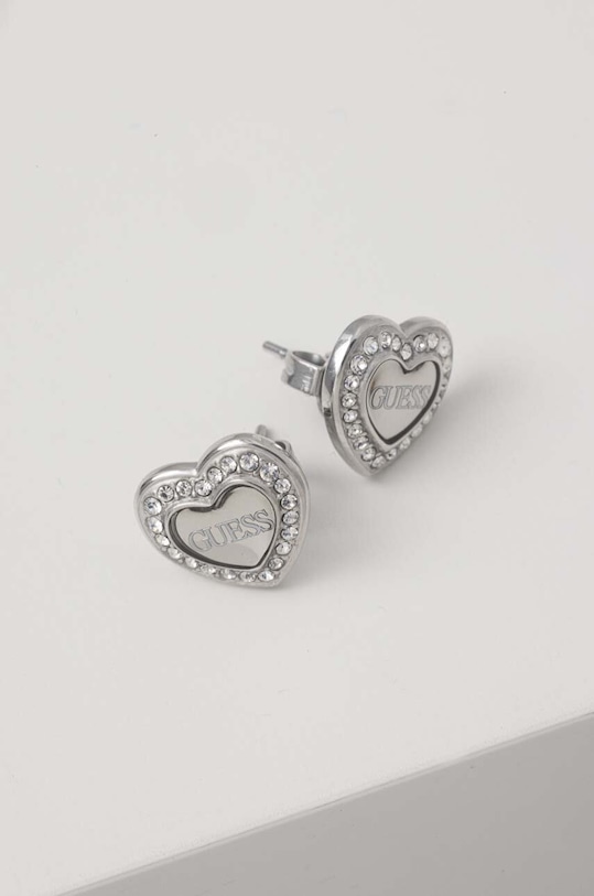 Náušnice Guess Dárkový box stříbrná JUBE04.035JW