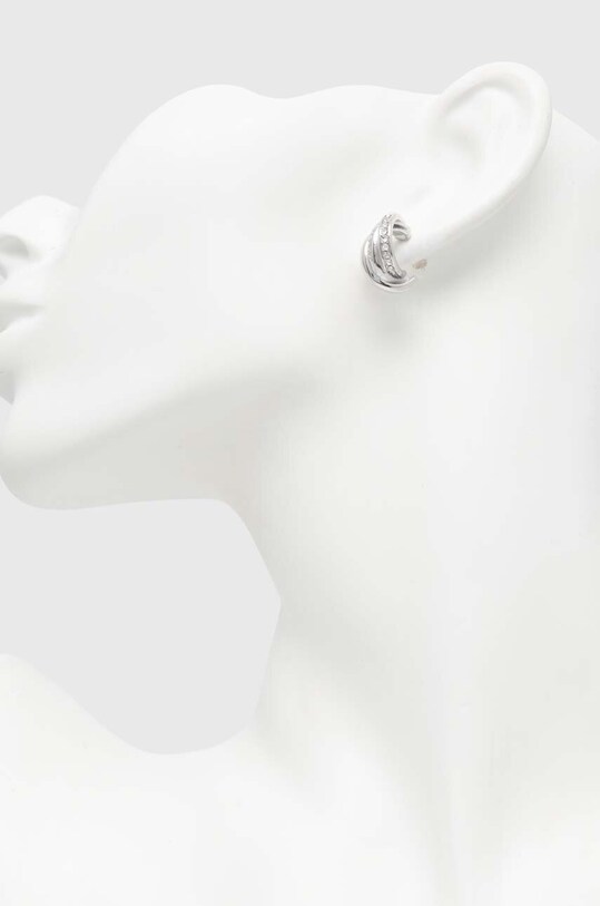 Dodaci Naušnice Guess JUBE04.066JW srebrna