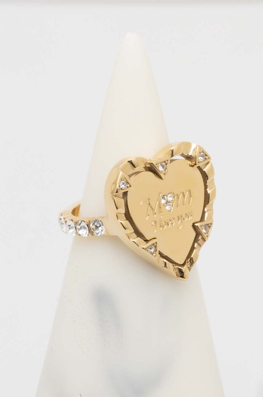 Guess pierścionek cyrkonia złoty JUBR04.050JW