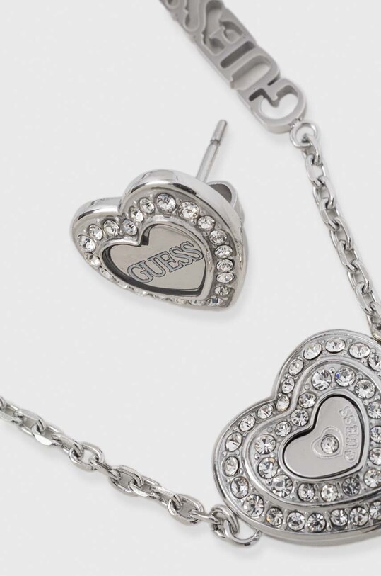 Doplňky Náramek a náušnice Guess JUBS04.086JW stříbrná