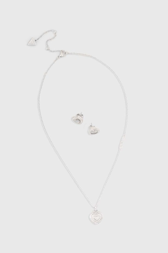 Guess bransoletka i kolczyki cyrkonia srebrny JUBS04.087JW