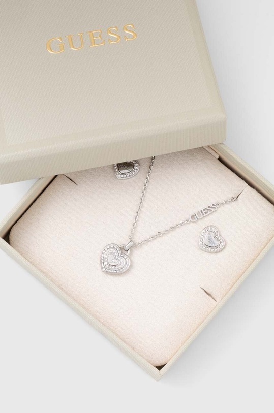 Guess bransoletka i kolczyki srebrny JUBS04.087JW