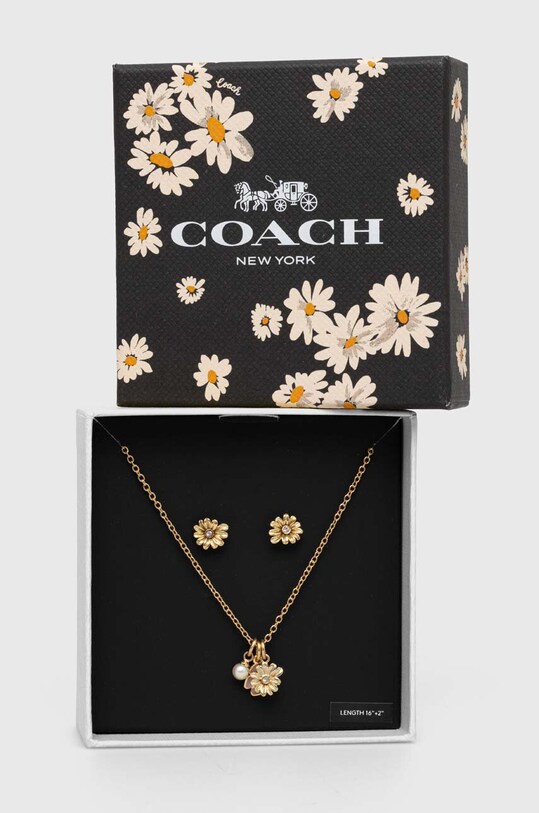 Αξεσουάρ Κολιέ και σκουλαρίκια Coach 469955GLD χρυσαφί
