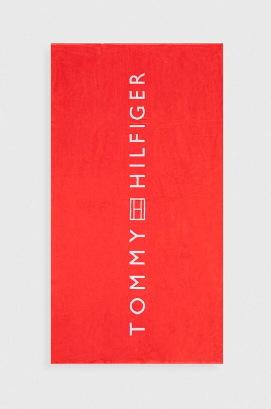 Pamučni ručnik Tommy Hilfiger crvena UU0UU00074