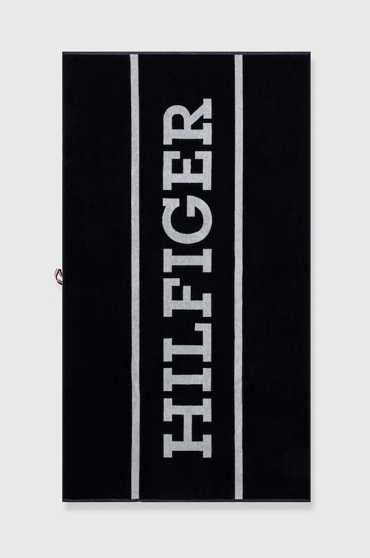 Tommy Hilfiger pamut törölköző sötétkék UU0UU00098