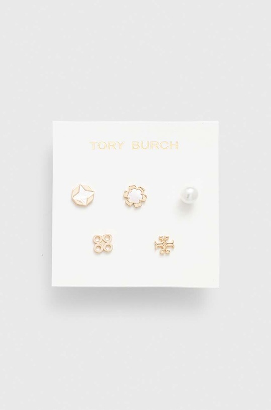 Tory Burch kolczyki 5-pack Kira Clover Stud złoty 157220.700