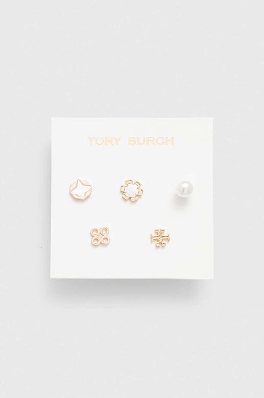 Tory Burch kolczyki 5-pack Kira Clover Stud złoty 157220.700
